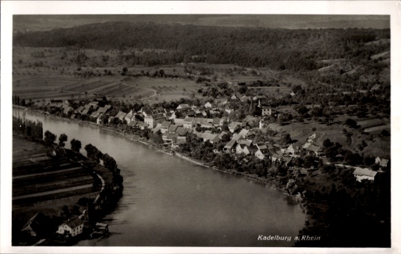 Ak Kadelburg Küssaberg Baden Württemberg, Fliegeraufnahme