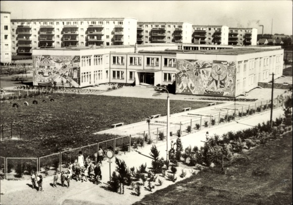 Ak Grimmen in Mecklenburg-Vorpommern, kleuterschool, kindergriep Anne Frank