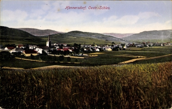 Ak Jindřichov ve Slezsku Hennersdorf Mährisch Schlesien, Panorama