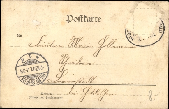 Postcard Adlum Harsum Lower Saxony, church, interior view, inn