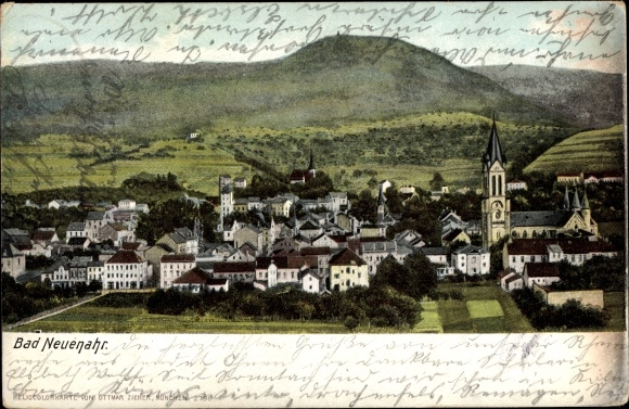 Ak Bad Neuenahr Ahrweiler, Blick über die Ortschaft