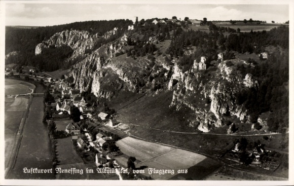 Postcard Neuessing Essing in the Altmühltal, aerial photograph