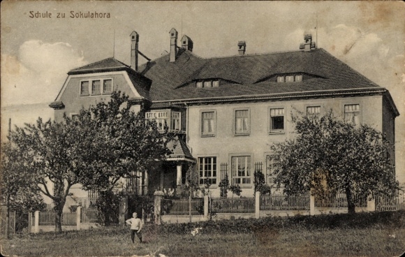 Ak Soculahora Kubschütz in der Oberlausitz, Schule