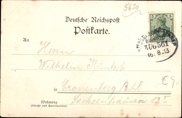 Chromo-Litho Remscheid in the Bergisches Land, exhibition building, dam, castle, water tower, bridge