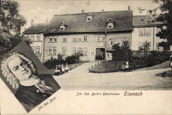 Postcard Lutherstadt Eisenach Thuringia, Bach's birthplace