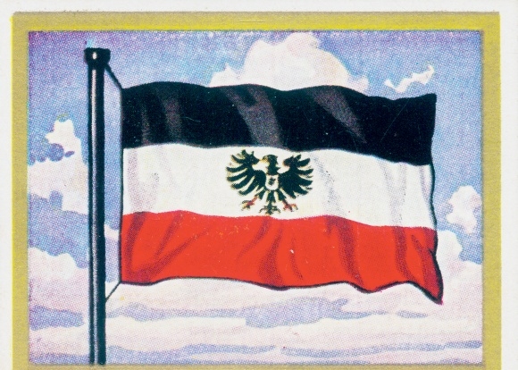 Sammelbild Fahnen u. Standarten d. Dt. Reiches 1871-1918 Nr. 110 Flagge d. Gouverneurs v. Ostafrika
