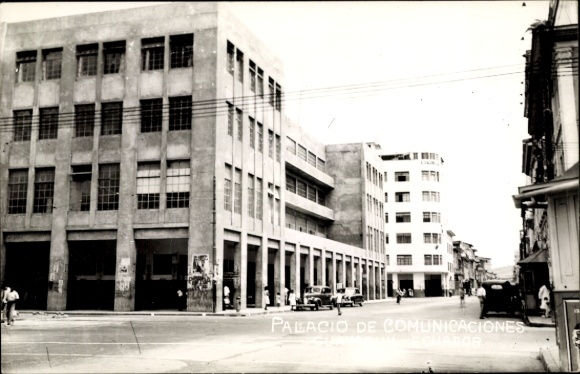 Postcard Guayaquil, Ecuador, Communications Palace