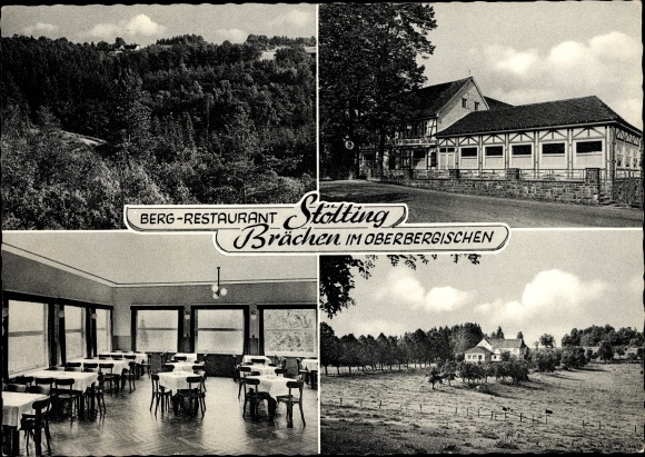 Postcard Brächen Wiehl in the Oberberg district, Stölting mountain restaurant