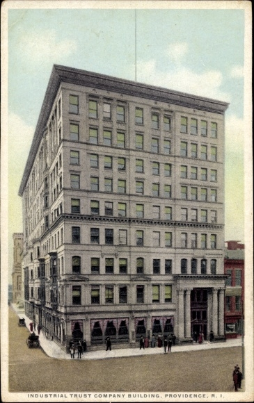 Ak Providence, Rhode Island, VS, gebouw van Industrial Trust Company