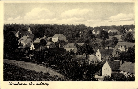 Postcard Oberlichtenau Pulsnitz in the district of Bautzen, view of the town