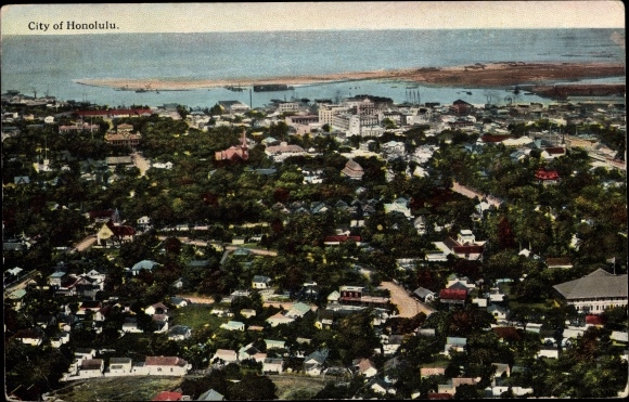 Ak Honolulu Hawaii USA, algemeen beeld