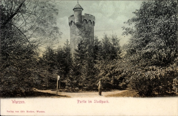 Ak Wurzen in Sachsen, Stadtpark, Turm
