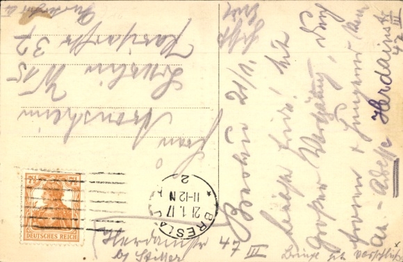 Postcard Berlin Prenzlauer Berg, Café Nord, guests, pool tables, Schönhauser Allee 118