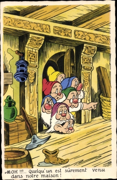 Artist PC Walt Disney, Snow White, Seven Dwarfs