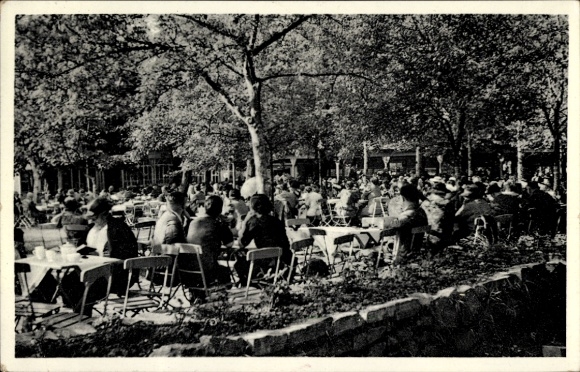 Postcard Dänkritz Neukirchen in Saxony, forest restaurant Dänkritzer Schmiede