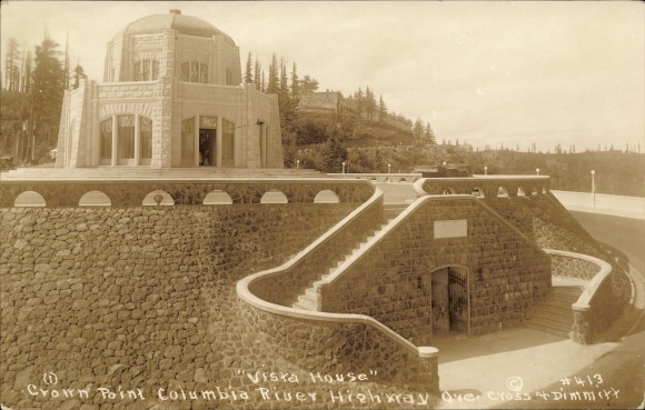 Foto Ak Corbett Multnomah County Oregon USA, Crown Point, Vista House