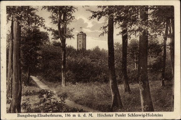 Postcard Schönwalde am Bungsberg in Ostholstein, Elisabeth Tower
