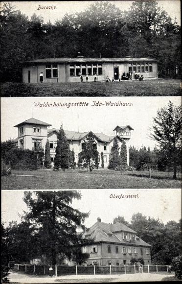 Postcard Mohlsdorf Teichwolframsdorf in Thuringia, forest recreation area Ida Waldhaus, head forester