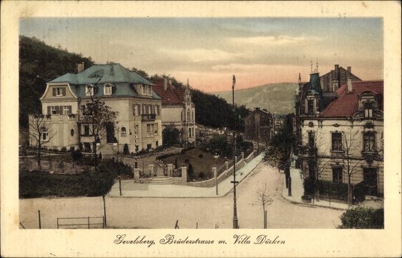 Ak Gevelsberg in het Ruhrgebied, Brüderstraße, Villa Döcken