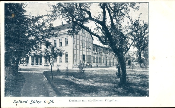 Postcard Bad Sülze in Mecklenburg, Kurhaus with a northern wing