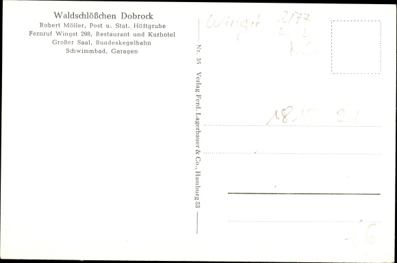 Ak Dobrock Wingst in Niedersachsen, Waldschlösschen