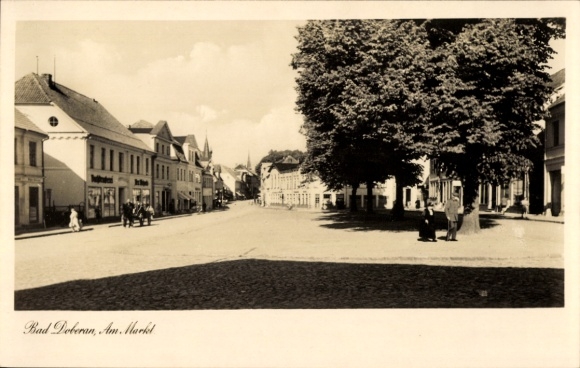 Postcard Bad Doberan in Mecklenburg, market