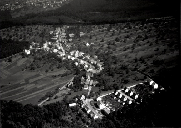 Foto Etzenrot Waldbronn im Albtal im Schwarzwald, Fliegeraufnahme