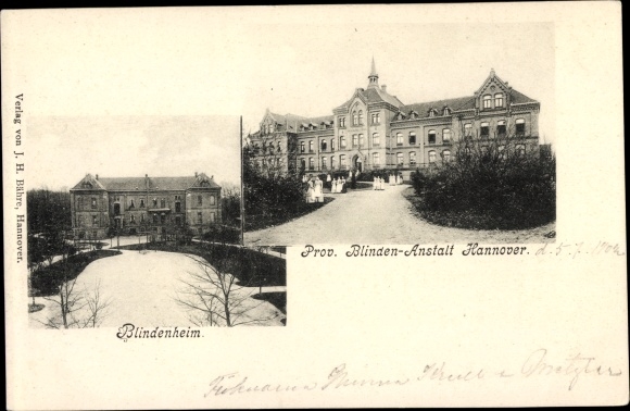 Postcard Hanover in Lower Saxony, Prov. Institution for the blind, home for the blind