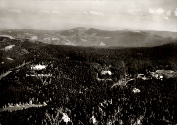 Postcard Bühlerhöhe Bühl in Baden, aerial photograph, spa, sanatorium
