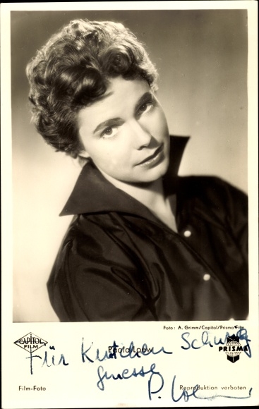 Postcard Actress Paola Loew, Portrait, Capitol Film, Autograph