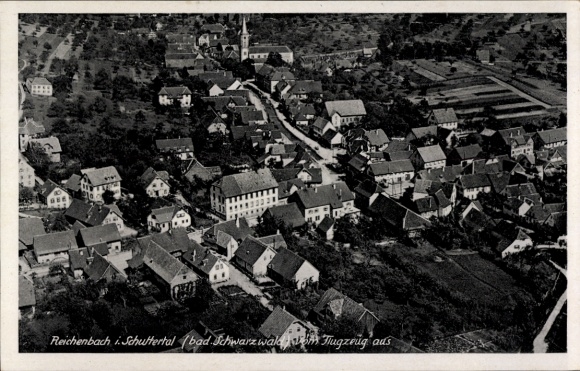 Ak Reichenbach Lahr im Schwarzwald, Fliegeraufnahme