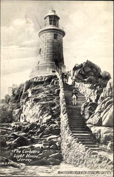 Postcard Channel Island Jersey, Party at the Lighthouse