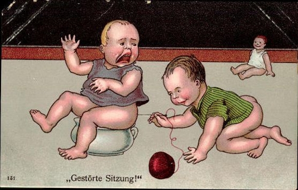 6 AK, Kinder Motive, Toilettenhumor