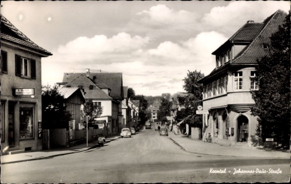 Postcard Korntal in Strohgäu Württemberg, Johannes Daur Street