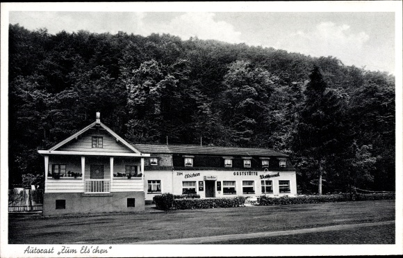 Postcard Niederbreisig Bad Breisig am Rhein, Autorast Zum Elschen