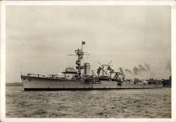 Ak Deutsches Kriegsschiff, Kreuzer Karlsruhe, Reichsmarine