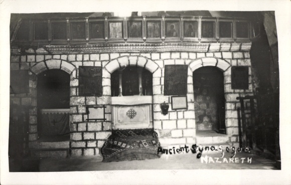 Photo Postcard Nazaret Nazareth Israel, view of the old synagogue