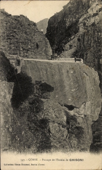 CPA Ghisoni Haute-Corse, Passage de l'Inzeca