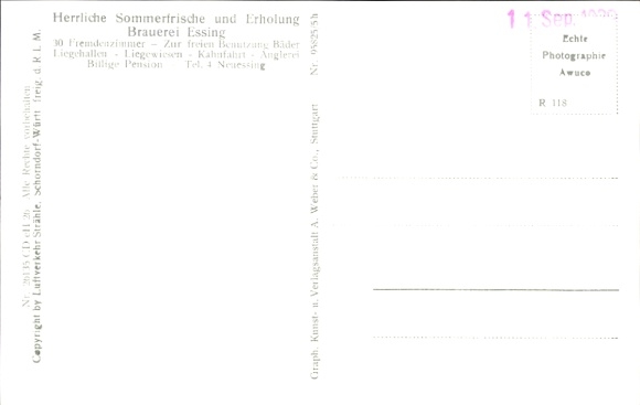Ak Essing im Altmühltal, Fliegeraufnahme