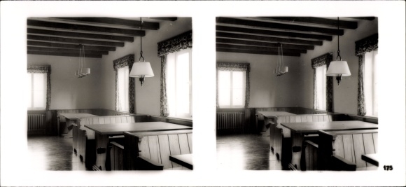 Stereo spatial image photo &quot;The NS model companies 1937-38&quot; No. 485 III/175 Bünder Tonwerk Bünde Westphalia