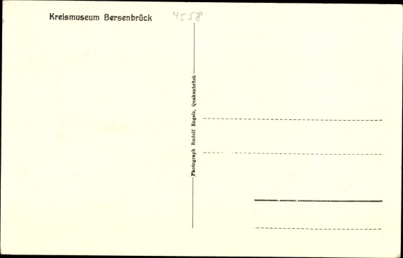 Postcard Bersenbrück in Lower Saxony, district museum, spinning and weaving room