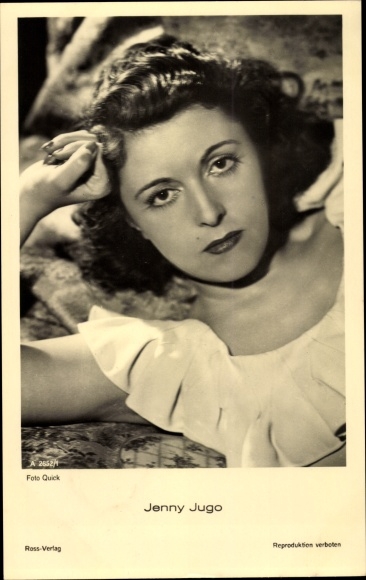 Postcard Actress Jenny Jugo, Portrait, Ross Verlag A 2852 1