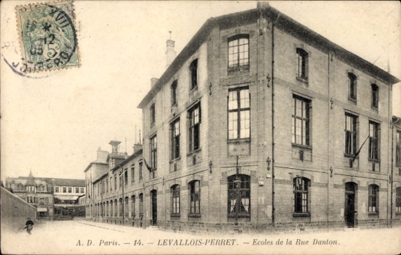 Ak Levallois Perret Hauts de Seine, Ecoles de la Rue Danton
