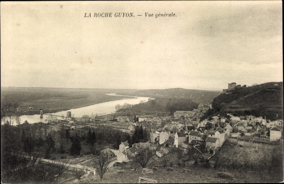 Ak La Roche Guyon Val d’Oise, Panorama