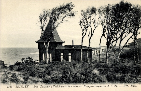 Postcard Ostseebad Graal Müritz, tea house