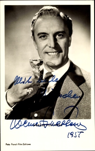 Ak Schauspieler Werner Fuetterer, Portrait, Autogramm
