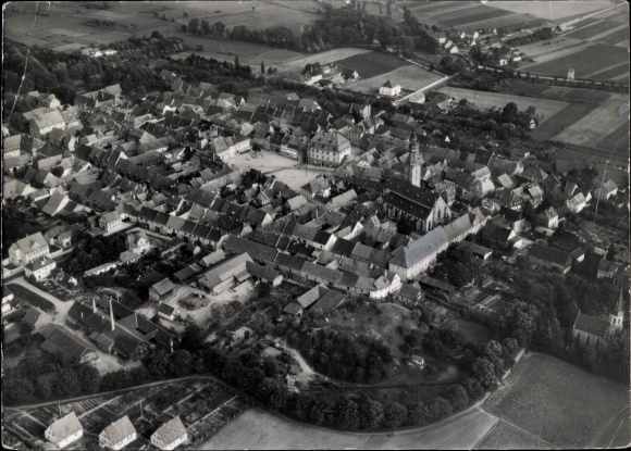 Photo Bad Königshofen in Grabfeld Lower Franconia, aerial photograph