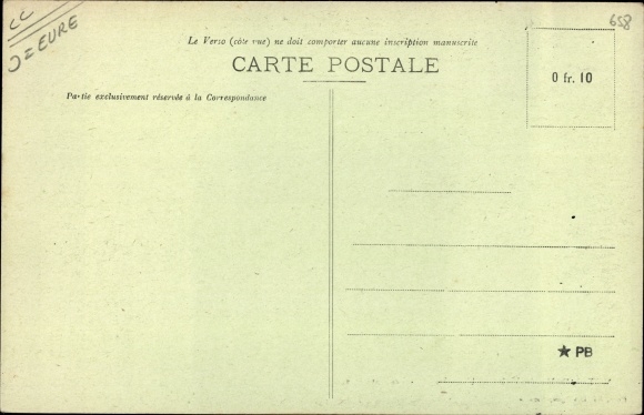 Postcard Notre Dame du Vaudreuil Eure, The Pastures
