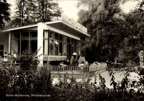 Postcard Berlin Weißensee, Milk House