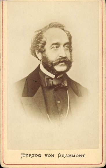 CDV Antoine Alfred Agénor de Gramont, książę Grammont, portret